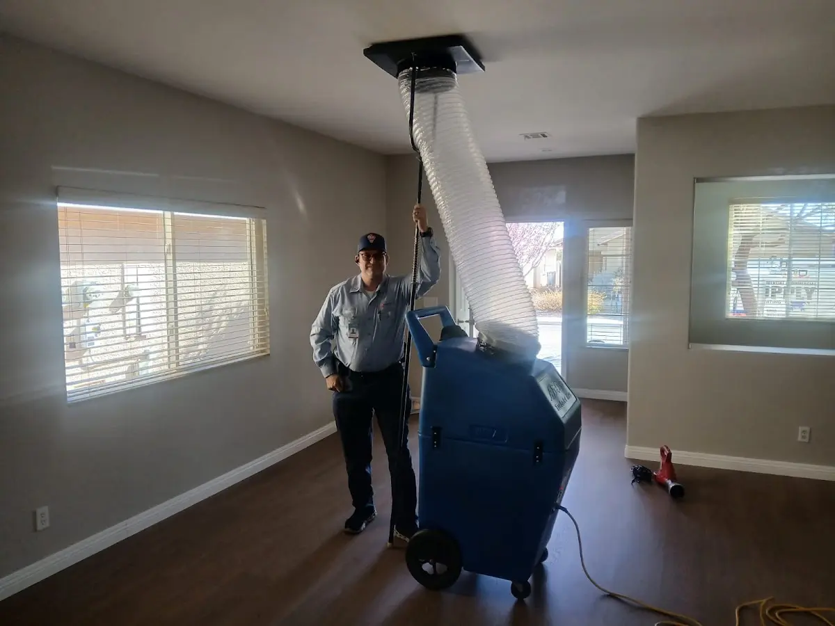 Professional Dryer Vent Cleaning work inside a Helena home
